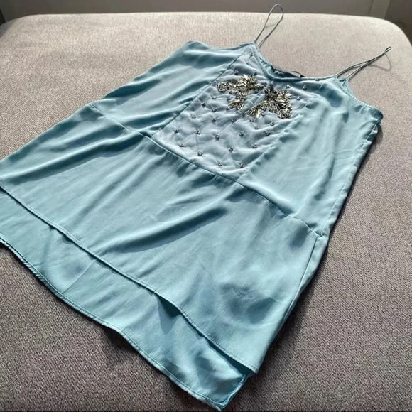 ZARA Beaded Front Tank Top Small - Picture 3 of 9